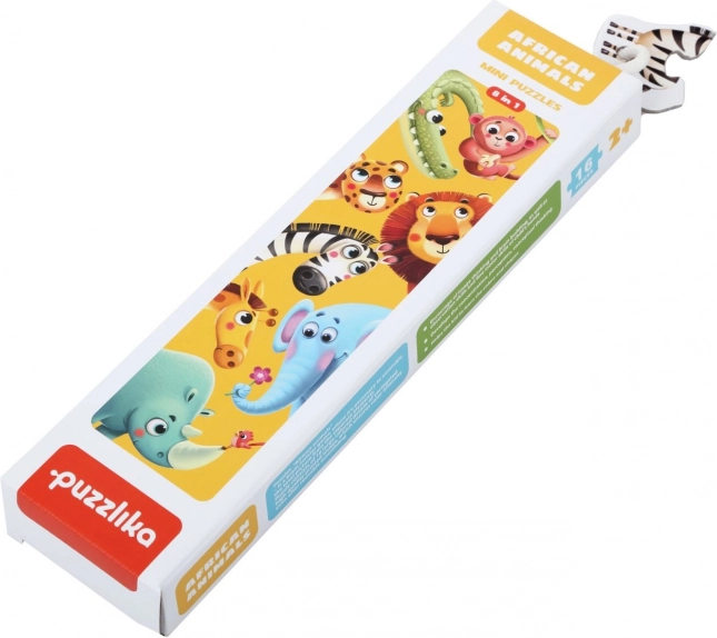 Puzzlika African Animals – educational puzzle with 8 animals, 16 pieces