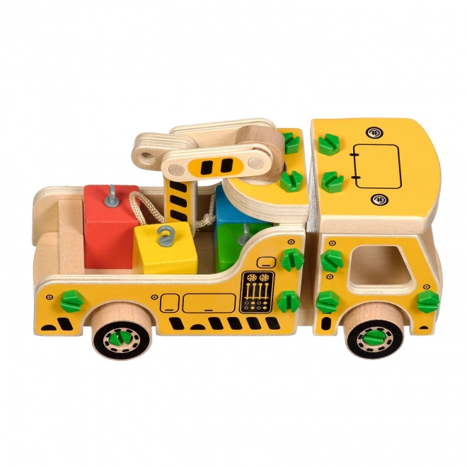 Houten autokraan - constructieset Lucy & Leo