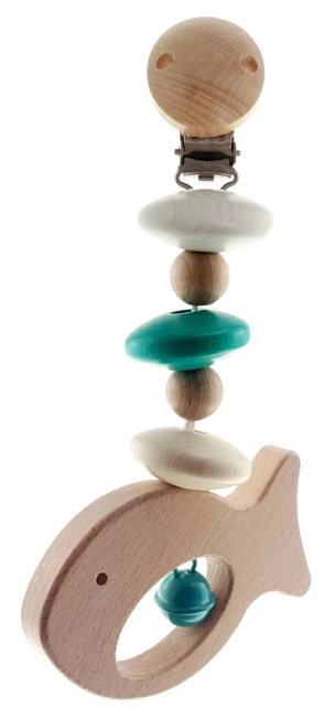 Clip op kinderwagen Visje Turquoise