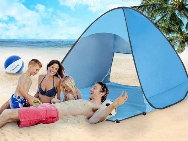 Zelfvouwende strandtent met UV-bescherming