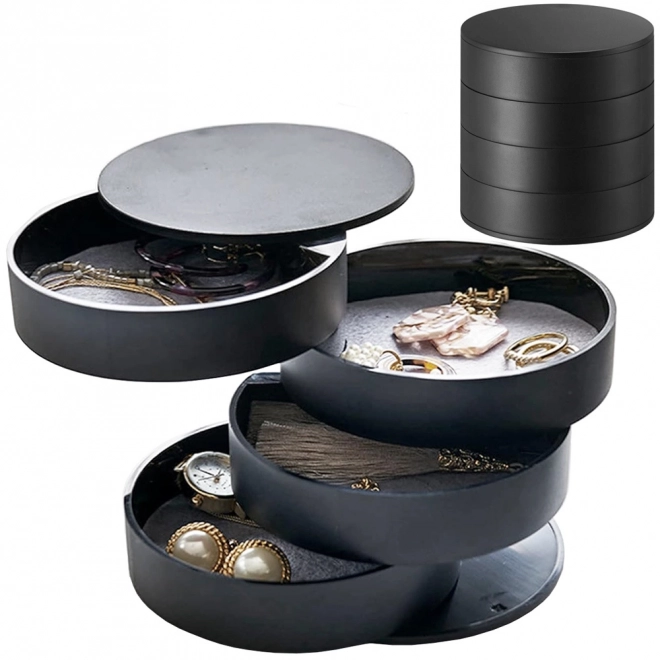 Ronde uitschuifbare sieradenorganizer