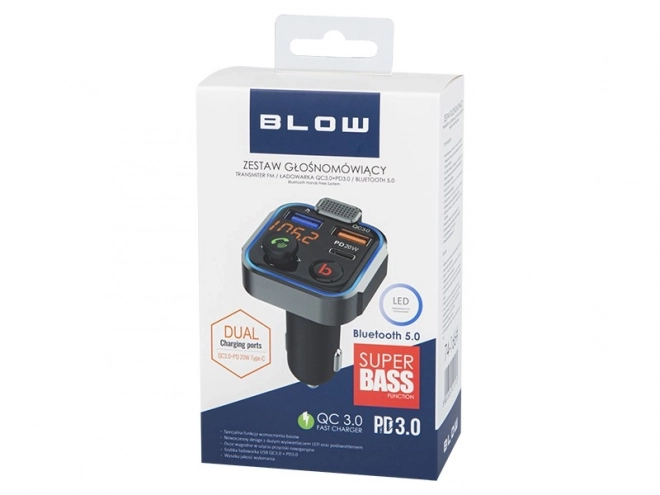 FM Transmitter Bluetooth 5.1 with Fast Charging QC 3.0