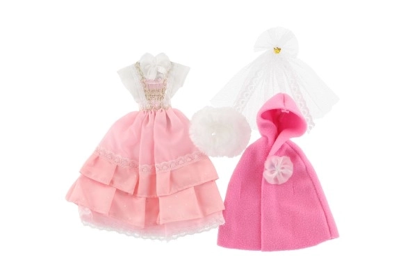 Kleding met accessoires voor poppen 2 stuks