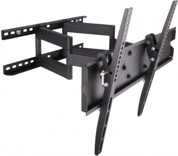 Full‑motion wall mount for 42–70" TVs, 70 kg, black