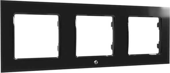 Frame for triple switch Shelly black