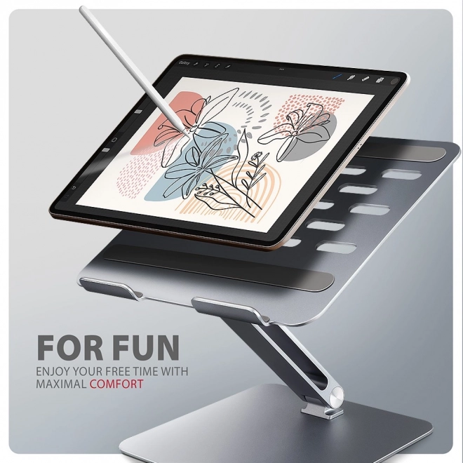 Laptopstandaard AXAGON STND-LQ van aluminium, 10-16", verstelbare hoek