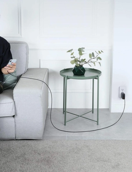 Nylonkabel Lightning-USB C zwart 2m