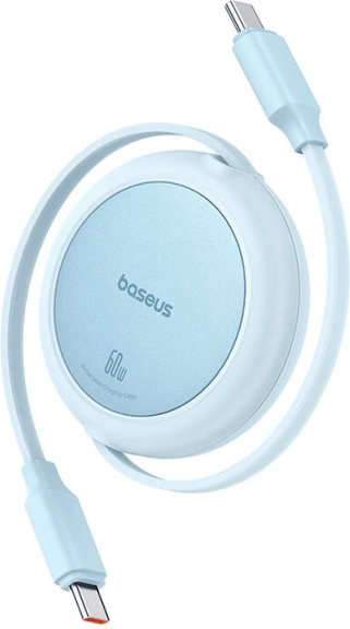 Baseus Free2Pull Mini câble USB‑C vers USB‑C 60 W 1 m – Bleu