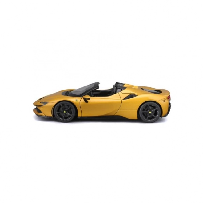 Bburago Ferrari SF90 Spider op schaal 1:18 - geel