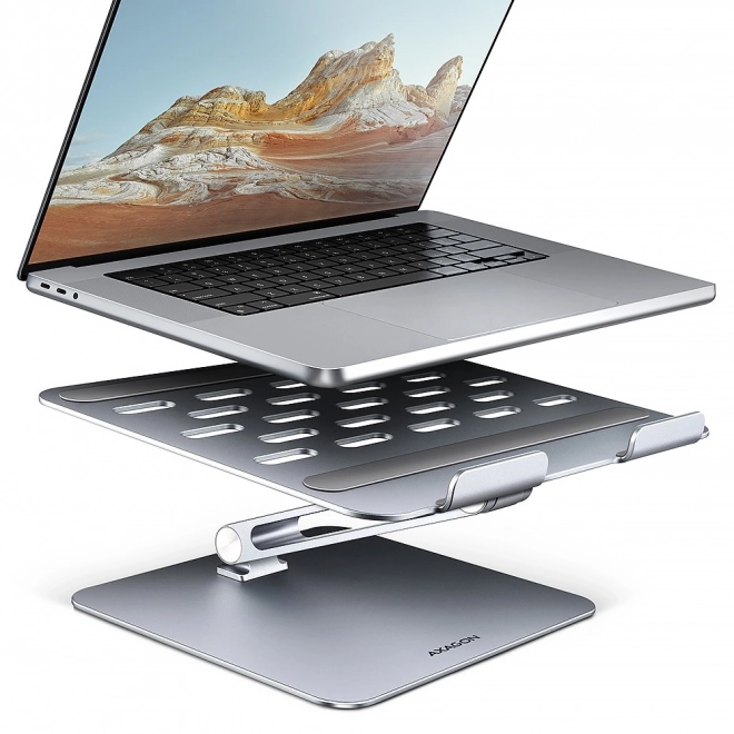 Laptopstandaard AXAGON STND-LQ van aluminium, 10-16", verstelbare hoek