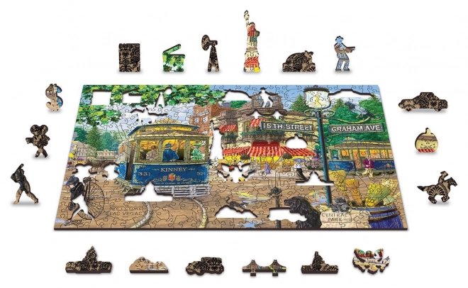 Holzpuzzle Viktorianische Straße 2v1