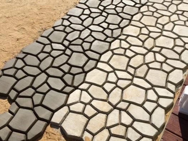 Natuurlijke uitstraling van stenen bestrating