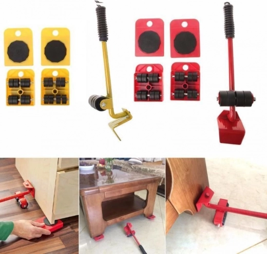 Meubelverplaatserset 5-in-1 tot 150 kg – Rolletjes