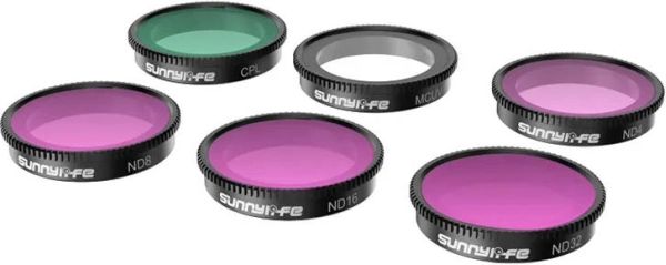 Ensemble de 6 filtres MCUV, CPL et ND4/ND8/ND16/ND32 pour INSTA360 GO 3/GO 2 – Sunnylife
