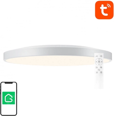 Slim plafondarmatuur 32 cm met Wi‑Fi/Bluetooth, 16 miljoen kleuren, 1920 lm, GOSUND TUYA, afstandsbediening