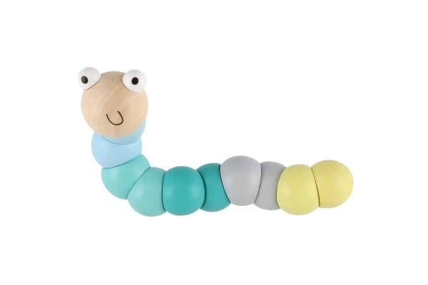 Colorful Wooden Worm Toy