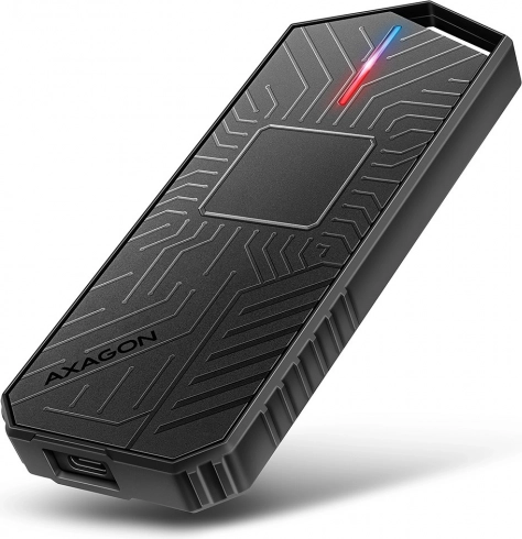 Boîtier gaming en aluminium AXAGON USB‑C 3.2 Gen 2 pour SSD M.2 NVMe/SATA