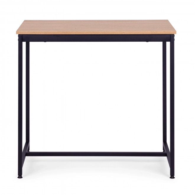Set meubels: tafel en 2 stoelen van metaal en MDF