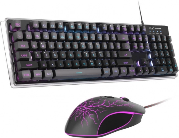 Ensemble filaire clavier et souris de jeu MageGee (noir)