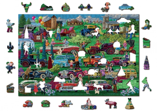 Houten puzzel WOODEN CITY Veteranen 2v1