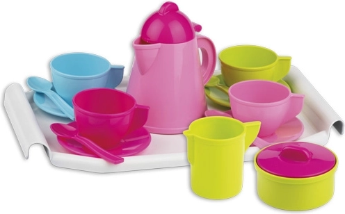 Androni Kaffeeset mit Kännchen auf Tablett