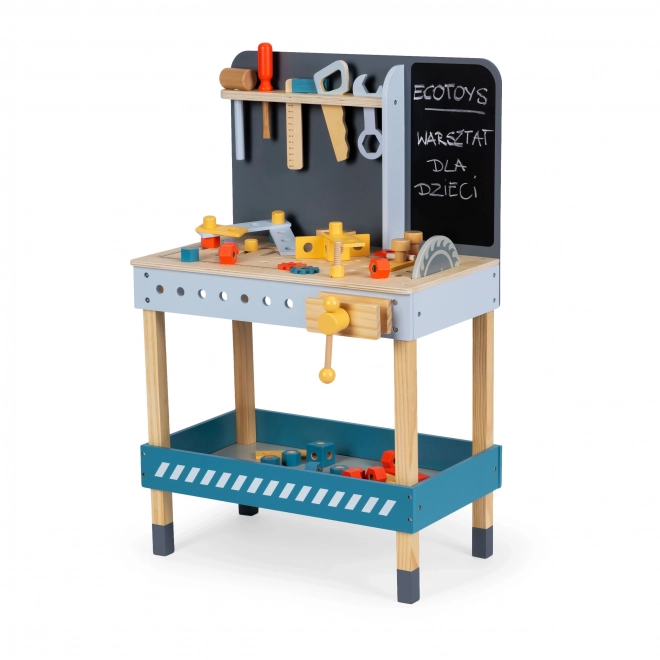Houten werkbank met gereedschap voor kinderen van ECOTOYS