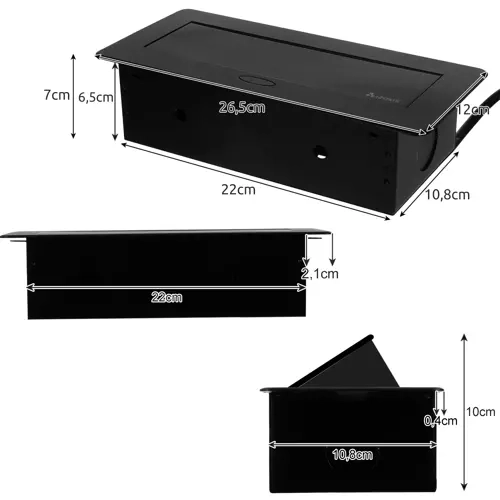 Stopcontact verborgen in blad - dubbele Izoxis 21446
