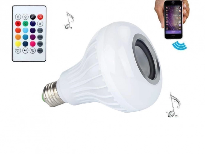 Ampoule LED RGB avec haut-parleur et télécommande