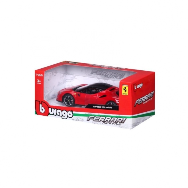 Bburago 1:24 Ferrari Top SF90 Stradale Rood