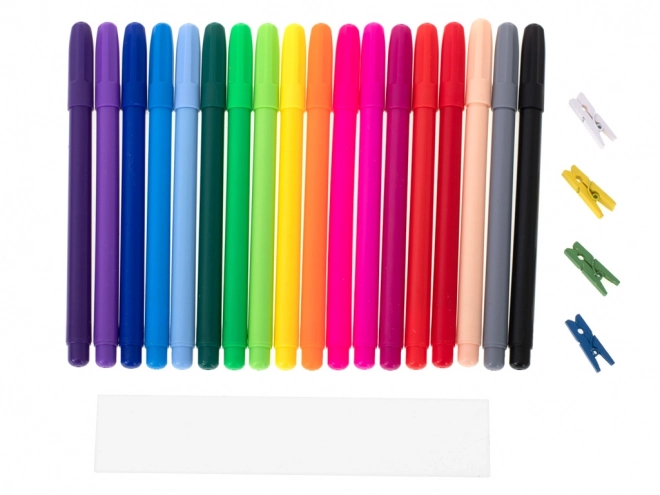 Plastic schilderset in koffer 123 stuks