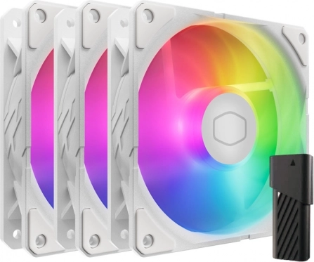Ventilatoren Cooler Master SickleFlow Edge 120 ARGB wit – set van 3 stuks