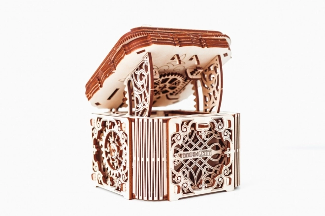 Houten mechanische puzzel Geheime Doos