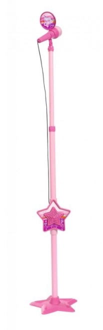 MMW Roze microfoon met standaard, ook voor MP3