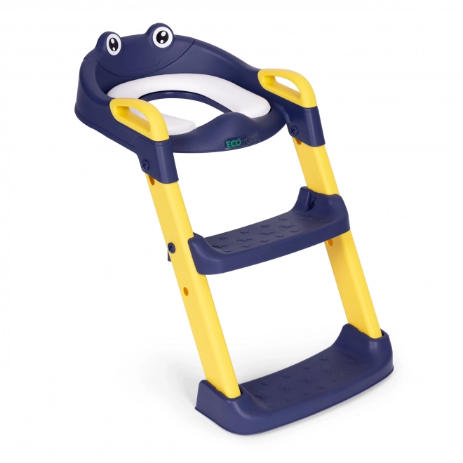 Kinder toiletbril met ladder en trapjes, blauw, ECOTOYS