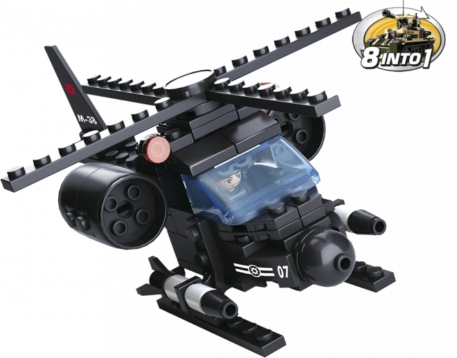 Sluban Army 8-en-1 hélicoptère kit de construction
