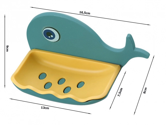 Porte-savon Baleine avec Écoulement