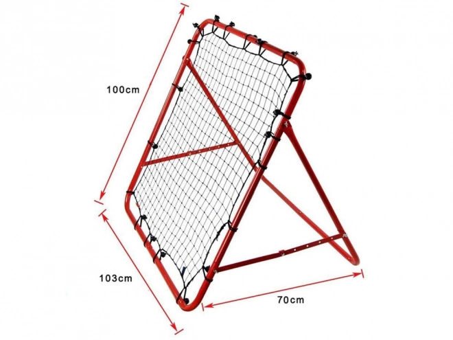 Trainingsframe Rebounder voor stuitervoetbal 100x100cm