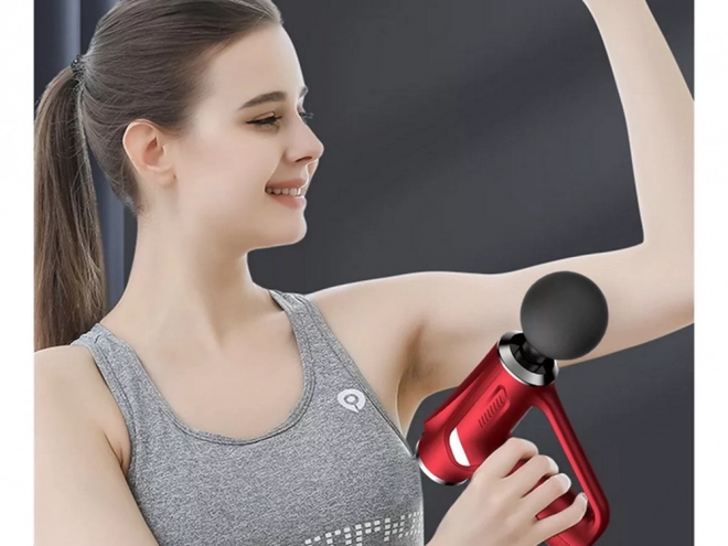 Sterk massagepistool met 4 opzetstukken
