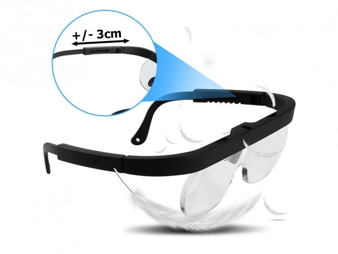 Adjustable Magnifying Reading Glasses with Interchangeable Lenses