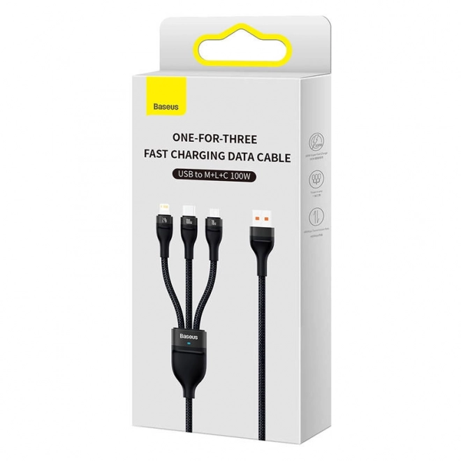 USB-kabel Baseus Flash Series 3v1