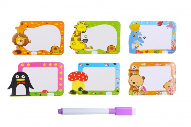 Afschrijfbaar bord met stift