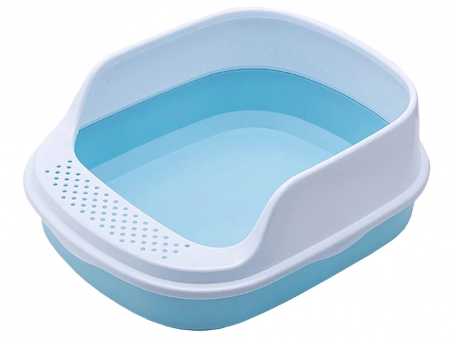 Toilette ouverte pour chats avec cadre et pelle