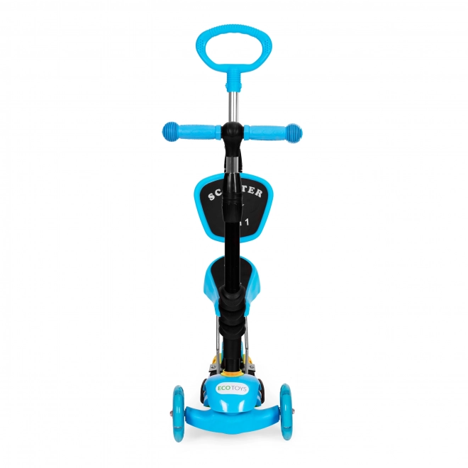 Trottinette d'équilibre à trois roues coccinelle 5 en 1 LED