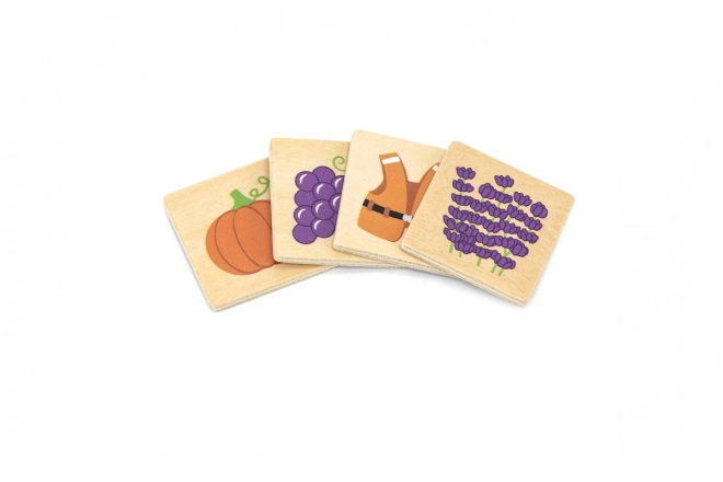 Houten educatief spel Kleuren en vormen sorteren en matchen