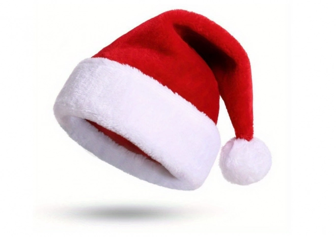 Kerstman hoed met pompon rood 35 x 28 x 28cm