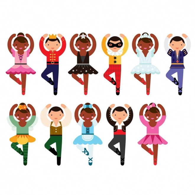 Petit Collage magnetische aankleedset voor balletdansers
