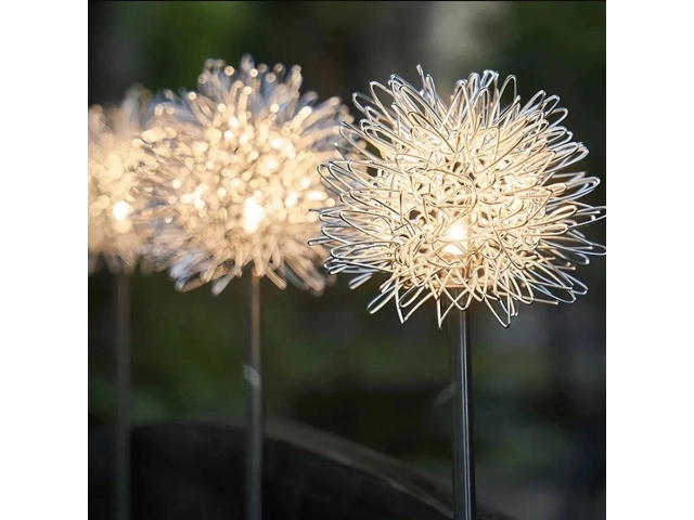 Solarlampe Pusteblume XXL Drahtoptik