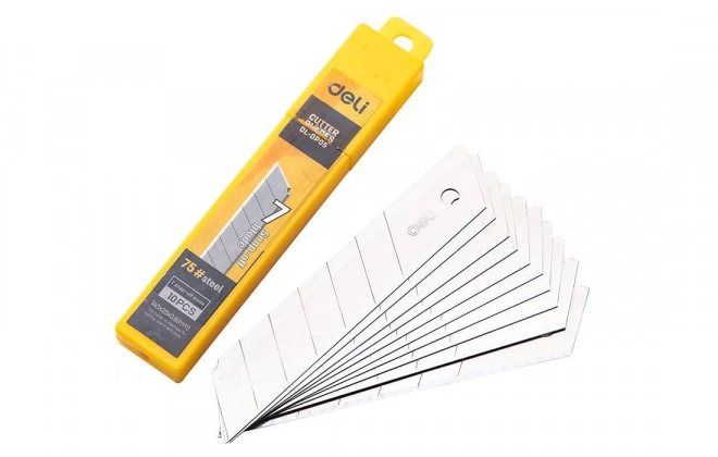 Mes 25 mm 10 stks meskop Deli Tools EDL-DP05 (zilver)