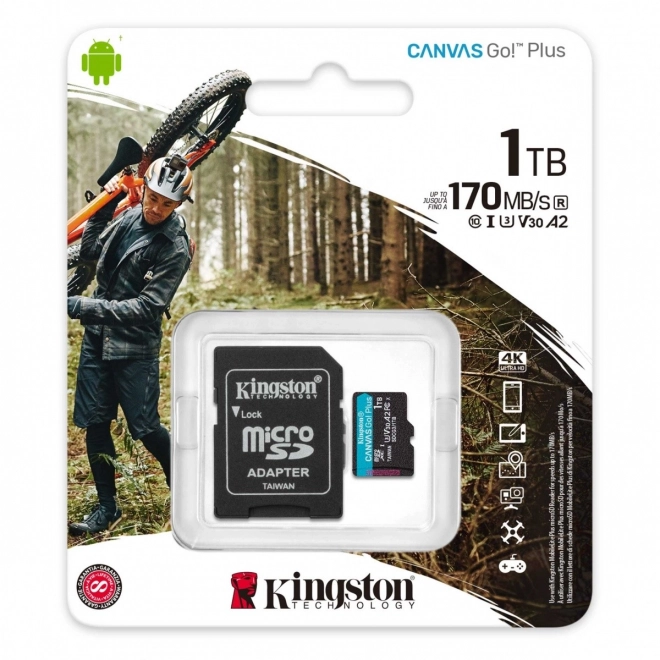MicroSD-kaart 1TB Canvas Go! Plus
