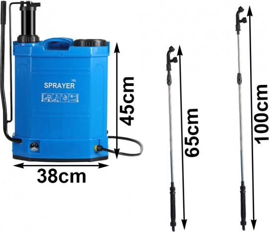 Akku-Rückensprüher 2in1 16L